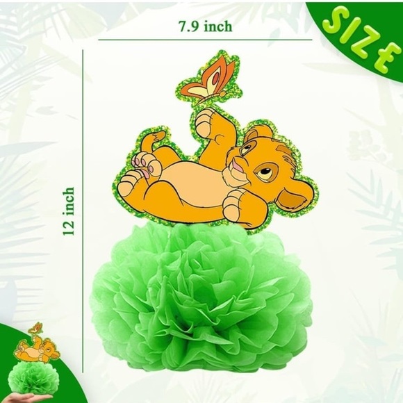 Green and Orange Centerpieces for Party Supplies - Picture 4 of 4